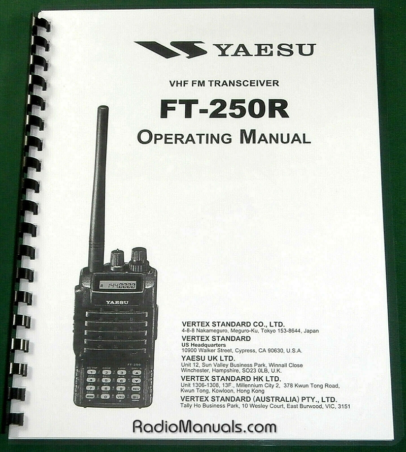 Yaesu FT-250R Operating Manual